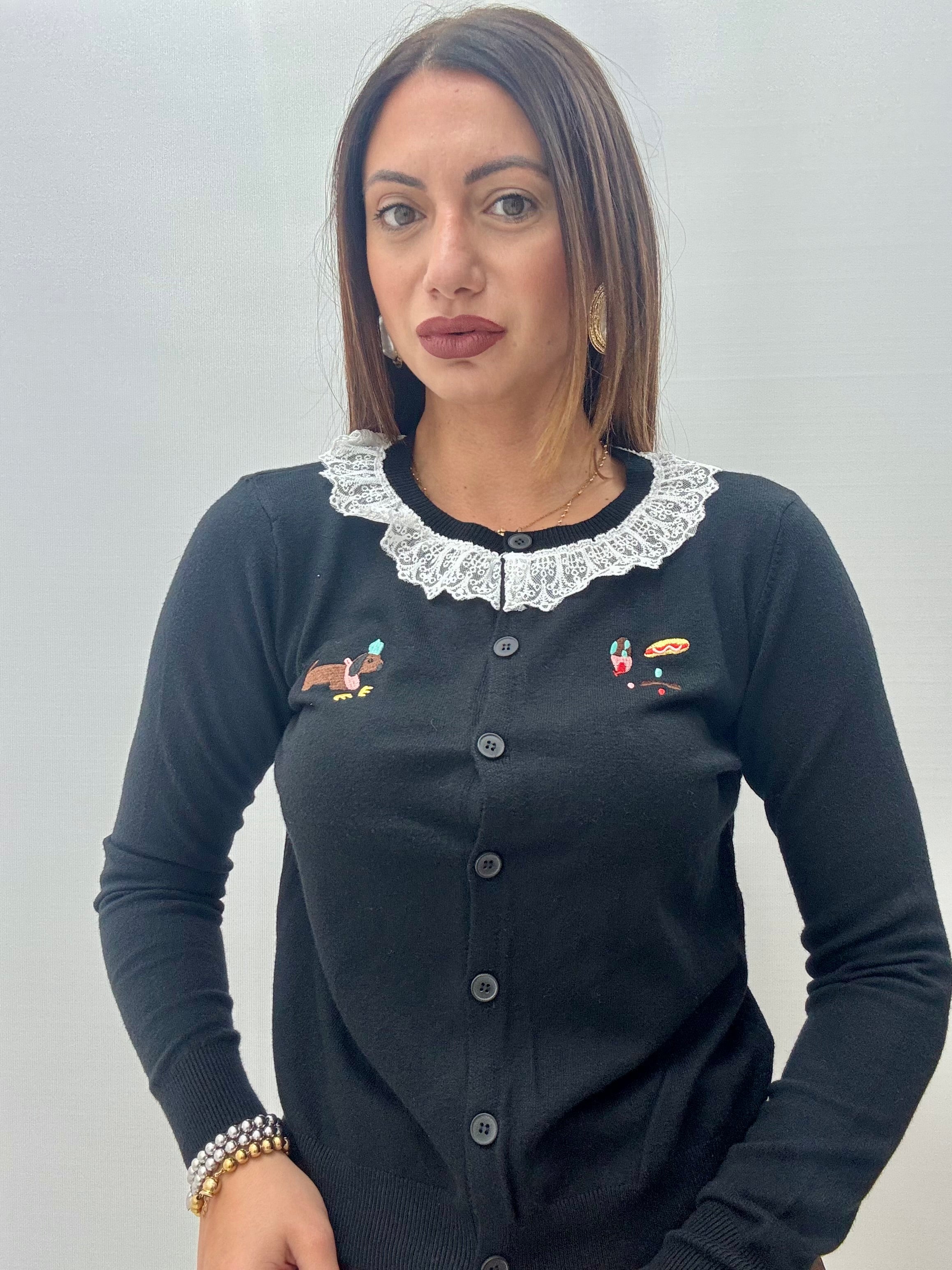 Cardigan Bassotto Nero